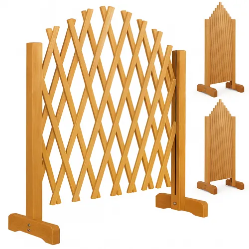 Gardebruk Spalier, 2 St., ausziehbar & faltbar - Spaliere aus Holz, bis 200 cm höhenverstellbar, ideal für Garten und Balkon, perfekt für Rankpflanzen und als Sichtschutz
