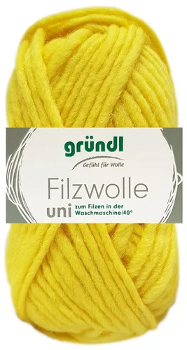 Gründl 50 Gramm Gründl Wolle Filzwolle Uni Farbauswahl Bastelgarn