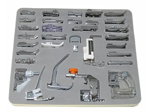 Füßchenset 32 tlg für Brother - Nähfüße für Brother, vielseitiges Set mit 32 Teilen für kreative Nähprojekte und optimale Ergebnisse.