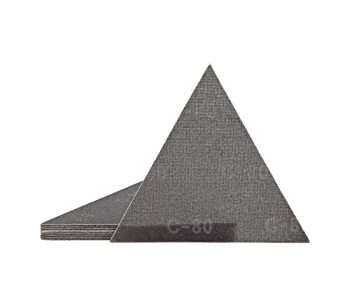 MioTools Schleifdreieck 290 x 250 mm Klett-Schleifgitter für Trockenbauschleifer, Siliciumcarbid, 10 Stk., K150