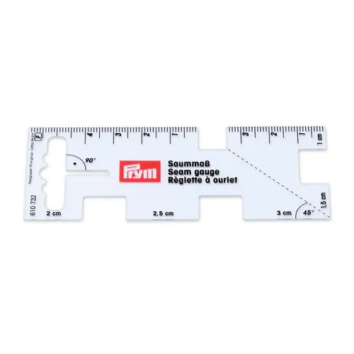 Prym Saummaß 10,5cm transparent (Handmaß, Schneider Lineal)