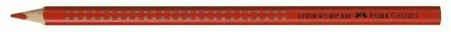 Faber-Castell 112418 - Buntstift Colour Grip, scharlachrot, ergonomisch mit Soft-Grip Zone und wasservermalbar