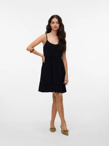 Vero Moda VMPRETTY SHORT SINGLET DRESS in schwarz von VERO MODA