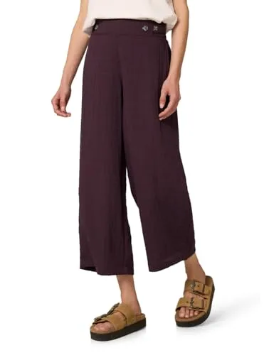Street One Studio Leinen-Look Wide Leg Hose Very Berry 44 von Street One Studio