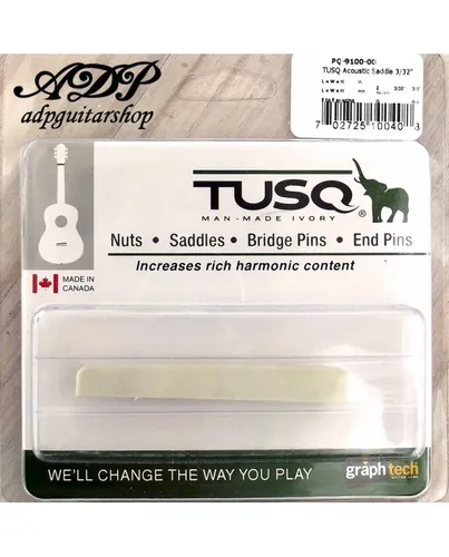 Graph Tech Tusq PQ-9100 Steg Sattel Gitarre Martin Bridge Sattel 73,6 mm