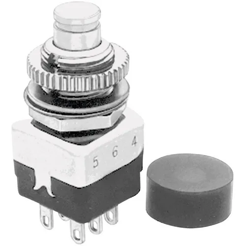 APEM 104450003 104450003 Drucktaster 220 V/AC 2 A 2 x Ein/(Aus) tastend    1 St.