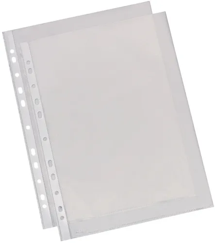 Esselte Prospekthülle Economy DIN A4 PP genarbt 0,05 mm 100 Hüllen