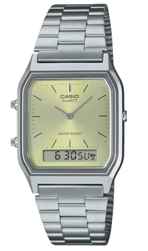 Casio Watch AQ-230A-9AMQYES - Hochwertige analoge-digitale Herrenarmbanduhr mit elegantem Sonnenschliff-Zifferblatt, Kalenderfunktion und wasserdicht bis 3 bar. Ideal für stilvolle Anlässe und den Alltag.