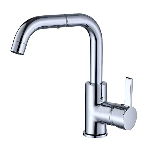 ZXC Niederdruck Küchen Armatur mit schwenkbarem Auslauf - Spültischaramturen, hochwertige Küchenarmatur aus massivem Messing mit schwenkbarem Auslauf für maximale Flexibilität und einfache Handhabung in der Küche.