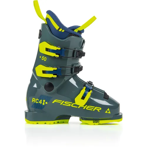 Fischer RC4 50 JR GW RHINO GREY - Skischuhe für Kinder - Leichte und bequeme Skischuhe für Kinder, ideal für den Einstieg in den Wintersport mit optimaler Passform und Unterstützung.