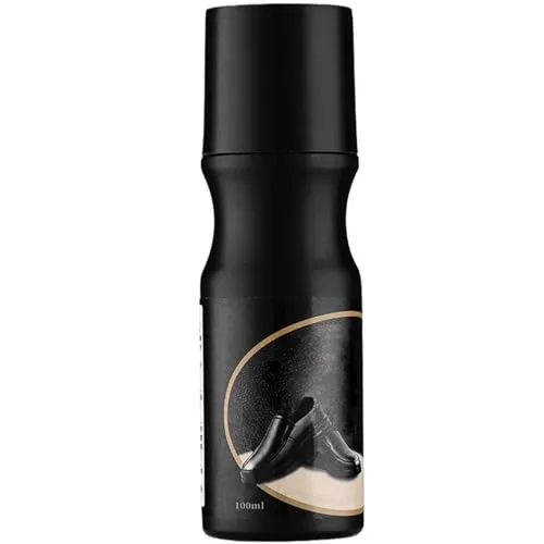 Schuhcreme Schwarz 100ml,Schuhputzmittel,Lederpflege Schuhe,Schwarze Schuhcreme,Schuhpflege Leder,Schuhputzschwamm,mit Schwammaufträger,für Lederschuhe,Ledertaschen,Lederkleidung,Ledersofas (Schwarz)