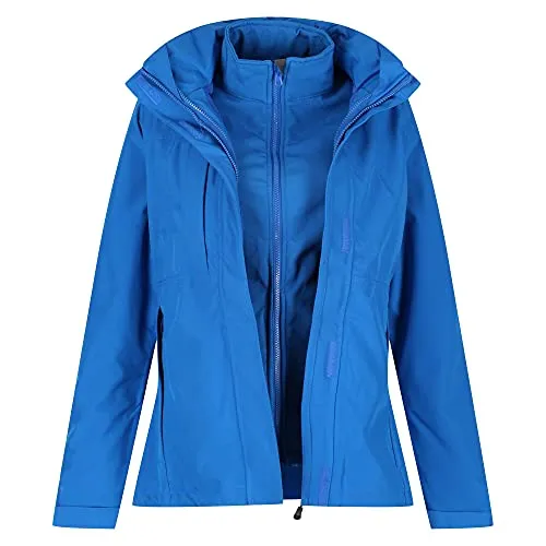 Regatta Damen Professional Women's Kingsley 3-in-1 Jacke, Blau, Größe 18 - Funktionsjacke mit 3-in-1-Funktion: Kombiniert eine warme Softshell mit einer wasserdichten Außenschicht für maximalen Wetterschutz. Atmungsaktiv und ideal für Outdoor-Aktivitäten.