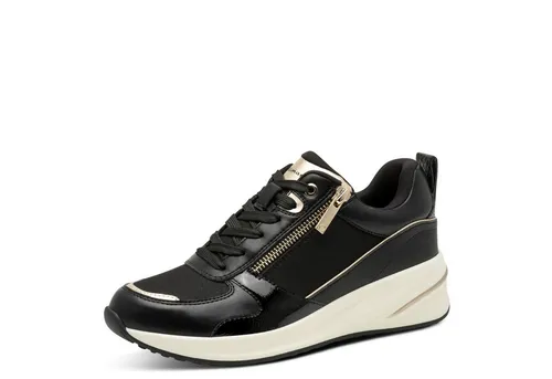 Tamaris Damen Schnürer Vegan schwarz 38 in schwarz von Tamaris