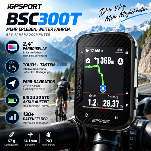 iGPSPORT BSC300T GPS Fahrradcomputer 3.0