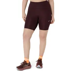 ASICS Road High Waist 8in Sprinter Lauftight Damen - Dunkelrot, Größe S - Laufbekleidung mit Stretchmaterial und Kompressionseffekt, bietet optimalen Support und Feuchtigkeitsregulierung für dein bestes Training.
