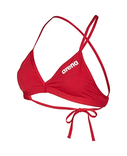 Arena Performance Team Solid Damen Bikinitop - Bademode aus chlorbeständigem MaxLife Eco Gewebe, bietet UV-Schutz 50+ und optimale Bewegungsfreiheit für ambitionierte Schwimmerinnen.