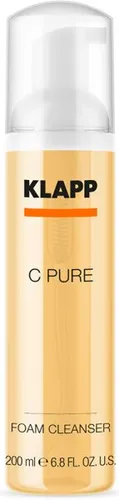 KLAPP C PURE Foam Cleanser 200 ml - Reinigungsfoam mit Vitamin-Cocktail für alle Hauttypen, sorgt für Spannkraft und Frische. Ideal für Gesicht, Hals und Dekolleté, auch als Duschschaum verwendbar.