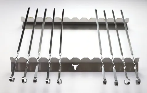 Kette´s Grillzubehör Grillspieß - Edelstahl Spießaufsatz für perfekten Grillgenuss - Grillspieße aus rostfreiem Edelstahl, ideal für Fleisch, Gemüse, Fisch und Käse. Kein Ankleben, spülmaschinengeeignet und passend für Gas- und Holzkohlegrills.