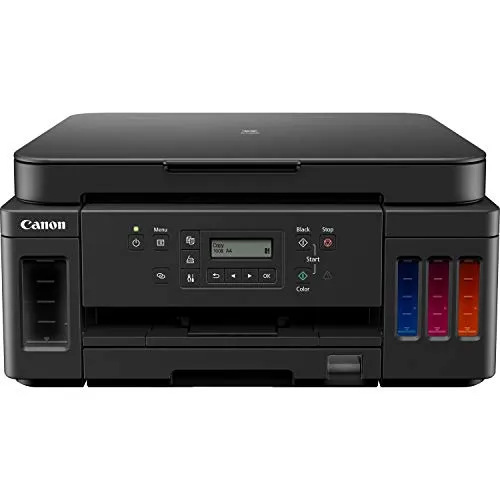 Canon PIXMA G6050 MegaTank Drucker - WLAN-Drucker mit hochvolumigen Tintentanks für bis zu 18.000 Seiten, ideal für kosteneffizienten Druck in großen Mengen. Multifunktional: Drucken, Scannen und Kopieren in einem Gerät.