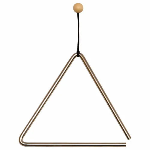 Triangel mit Klangstab / Schlägel, Instrument Musikinstrument Musik, 20 cm