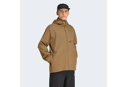 adidas Terrex Multi 2 Layer Climaproof Regenjacke in braun von adidas