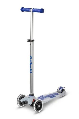 Maxi Micro Deluxe Flux LED Kinder Dreiradroller - Cityroller mit innovativen LED-Rädern für maximale Sichtbarkeit und Sicherheit. Ideal für Technikfans, die Stil und Funktionalität schätzen. Für Kinder von 5 bis 12 Jahren, bis 50 kg belastbar.