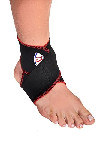 TSM Sprunggelenkbandage - Stabilität für Ihr Sprunggelenk - Sprunggelenkbandagen, aktiv stabilisierend mit zusätzlichem Gurt für individuelle Anpassung. Ideal zur Vorbeugung von Verletzungen beim Sport und im Alltag.