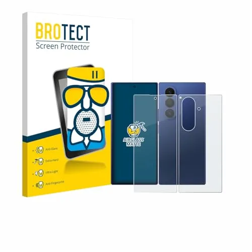BROTECT Entspiegelungs Schutzglas für Samsung Galaxy Z Fold 7 (Display+Rückseite) Schutzfolie Panzer Folie Glas Matt [Kratzfest 9H, Anti-Reflex]