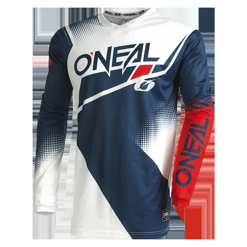 Oneal Element Racewear V.22 Motocross Jersey, blau/weiß/rot, S