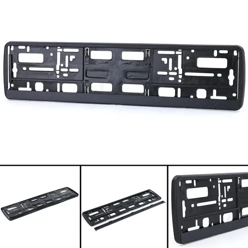 Kennzeichenhalter Nummernschildhalter Rahmen Carbon Optik Schwarz Matt 1 Stück