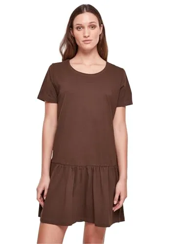 Urban Classics Damen Kleid Ladies Valance Tee Dress Brown S von Urban Classics