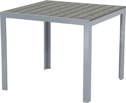 Pure Home & Garden Aluminium Gartentisch Fire 90x90 Silber von Pure Home & Garden