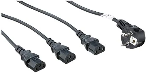 InLine 16653b 1.8 m schwarz Kabel Elektrische – Cables elektrischen (schwarz, männlich/weiblich, 1,8 m)