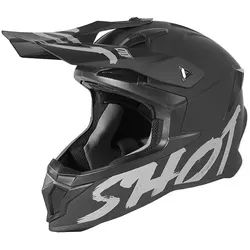 Shot Lite Solid Motocross Helm 2XL schwarz für Männer - Robuster Motocross Helm mit belüfteter Spitze und sicherem Rückhaltesystem. Ideal für anspruchsvolle Fahrer, die Wert auf Komfort und Sicherheit legen.