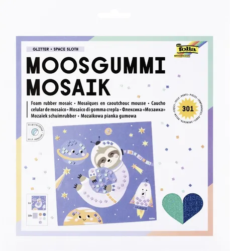 Produktbild folia Moosgummi-Mosaik 'SPACE SLOTH', 301 Teile