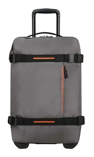 American Tourister Urban Track Rollreisetasche 55 cm - Dark Grey - Trolley für Städtereisen, mit robustem Material in Dark Grey, praktischen Rollen und ausziehbarem Griff für müheloses Manövrieren und optimale Organisation durch mehrere Fächer.