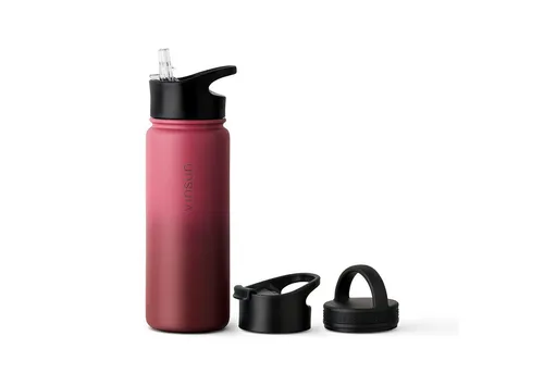 Vinsun Isolierflasche Edelstahl Trinkflasche 500ml - Isolierflasche aus Edelstahl, ideal für kohlensäurehaltige Getränke, BPA-frei und bruchsicher, perfekte Wahl für unterwegs.