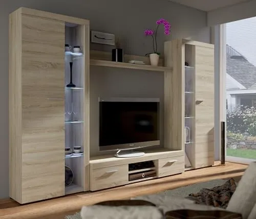 TOP Wohnwand Rumba XL Anbauwand von Küchenpreisbombe