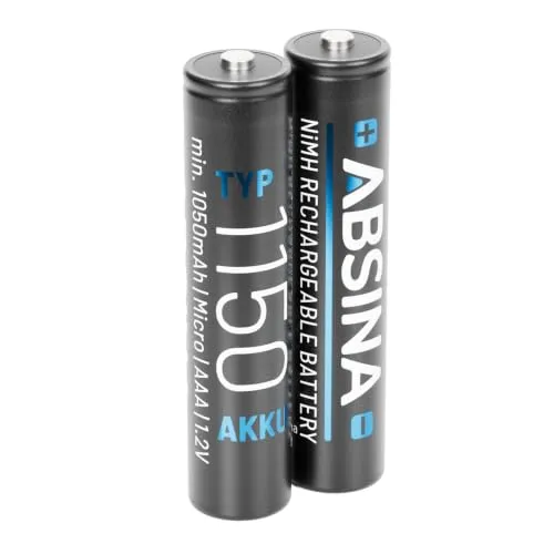 ABSINA AAA Akku für Telefon Gigaset 1150 NiMH mit 1,2V & min. 1050 mAh | 2er Pack Akku AAA geeignet für CL660HX, A400 A415, C300 C430, C475 C530 und vieles mehr