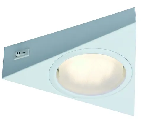 Paulmann Unterschrankleuchte Paulmann Möbel Aufbauleuchte 3eck Disc 1x9W 230V GX53 Weiß/Metall, Paulmann Möbel Aufbauleuchte 3eck Disc 1x9W 230V GX53 Weiß/Metall