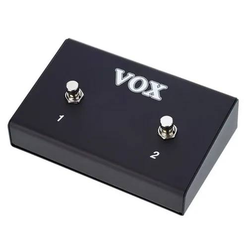 Vox VFS2 Foot Switch - Doppelfußschalter für VOX Verstärker - Fußschalter für Gitarren- & Bassverstärker, robustes Metallgehäuse mit klassischer VOX-Optik, ideal für das einfache Umschalten an verschiedenen VOX Modellen.