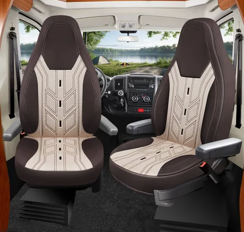Wohnmobil Sitzbezüge für Fiat BC10 – Atmungsaktive Schonbezüge