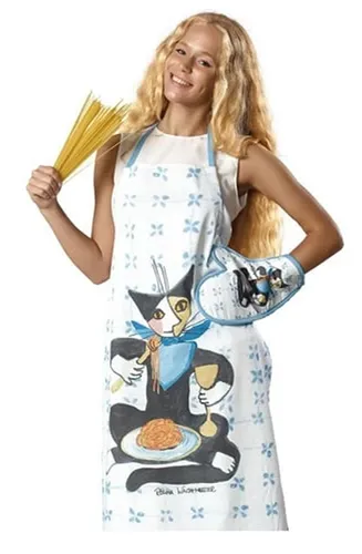 ROSINA WACHTMEISTER Cotton Grillschürze Küchenschürze BUON APPETITO ca.65x90cm
