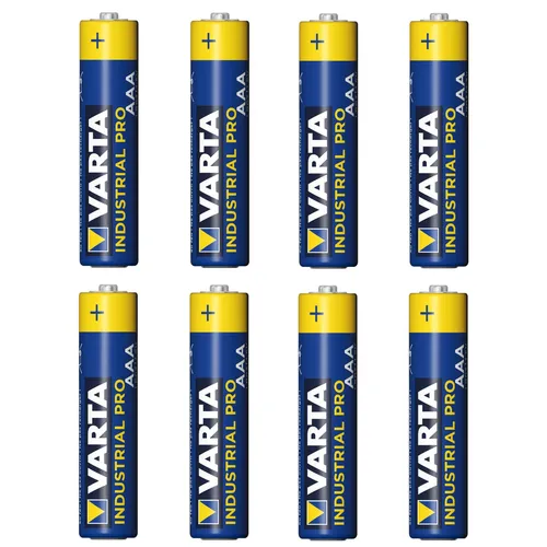 8x R-03 LR03 AAA Alkalibatterie Varta Industrial 4003