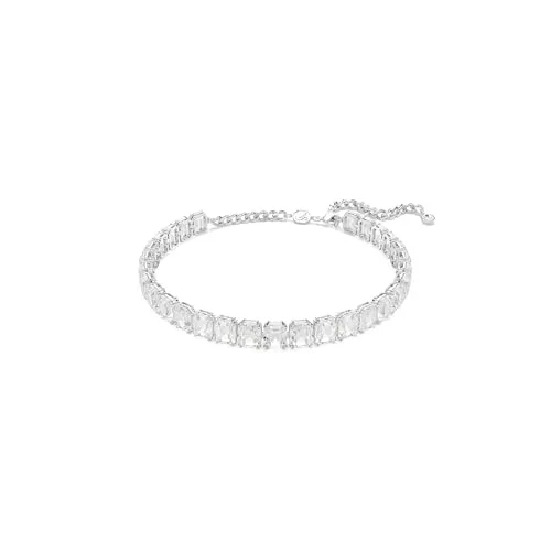 Swarovski Millenia Halsband - Oktagon-Schliff in Weiß, Rhodiniert - Elegantes Damenhalsband mit einzigartigem Oktagon-Schliff, Teil der exklusiven FW24-Kollektion von Swarovski, perfekt für besondere Anlässe.