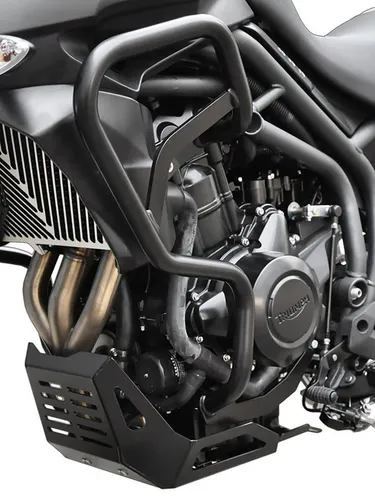 ZIEGER Motor-Schutzhülle ZIEGER Sturzbügel kompatibel mit Triumph Tiger 800 schwarz