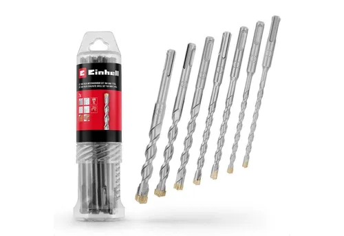 Einhell Bohrer- und Bit-Set, 7-tlg. Betonbohrer-Set (2x 6 / 2x 8 / 10 / 12 / 14 mm)