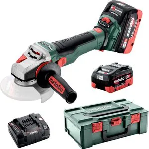 Metabo WVB 18 LTX BL 15-125 Quick Akku-Winkelschleifer - Schleifmaschinen, leistungsstarker Akku-Winkelschleifer mit 2 x 5,5 Ah LiHD für kabellose Flexibilität und hohe Effizienz bei Schleifarbeiten.