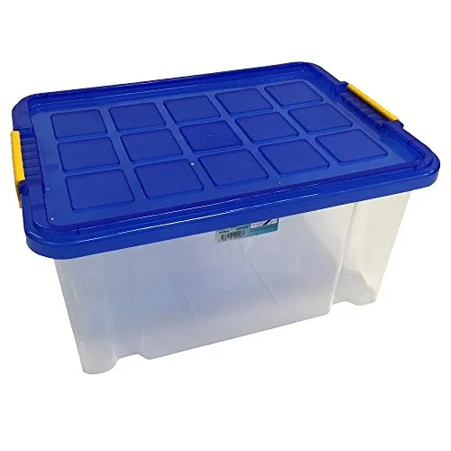 Box mittel mit Deckel 40x30x20cm farblich sortiert