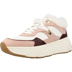 Geox D DIAMANTA C Sneaker – White/Nude, 39 EU - Damen-Sneaker mit atmungsaktiver Sohle für optimalen Komfort und Stil im Alltag.